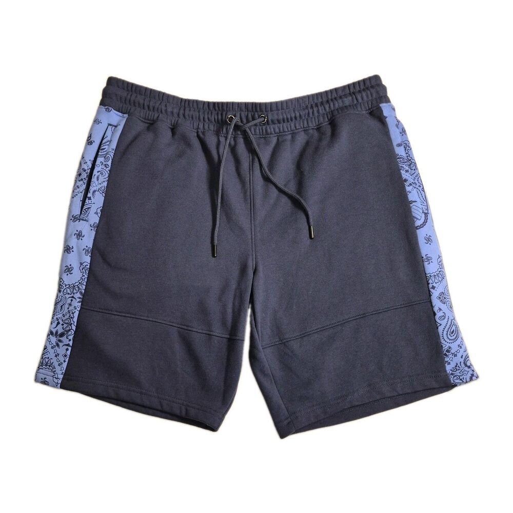 Dogg Supply by Snoop Dogg Men's Fleece Shorts Size 2XL Blue Pull-On Drawstring